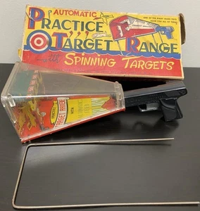 Vintage Marx Automatic Practice Target Range Shooting Gallery Toy Game & Box - Picture 1 of 13