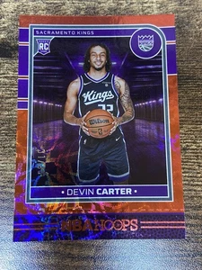 2024-25 Panini NBA Hoops Devin Carter #243 Red /49 RC Kings - Bild 1 von 2