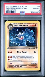 2000 Pokemon Rocket 1st Edition Dark Machamp-Holo 8 PSA #10 - Bild 1 von 2