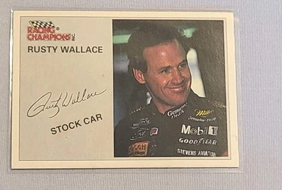 Racing Champions Nascar Rusty Wallace #2 AUTO  CARD/1995 Edition NASCAR  - Image 1 of 2