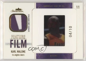 2004-05 Fleer Showcase Feature Film Gold Jersey /10 Karl Malone #KM Patch HOF - Picture 1 of 3