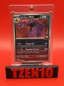 Team Rocket's Muk Reverse Holo SV10: Destined Rivals #124/182 Pokemon TCG - Picture 1 of 2