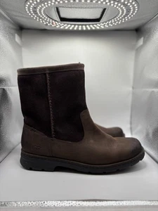 UGG Forester Boots Mens 10 Brown Leather Suede Sheepskin Waterproof Snow 1007796 - Picture 1 of 8