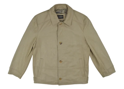 Werner Christ Deer Leather Buttoned Jacket Mens Size 48 - Image 1 of 4