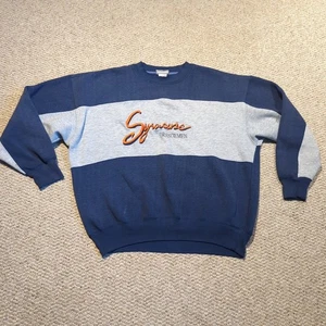 Felpa uomo vintage Siracusa arancione XL girocollo ricamato NCAA - Foto 1 di 10