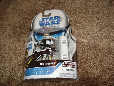 Star Wars 2008 The Legacy Collection Saga Legends "Arc Trooper SL19" AMARELO E BRANCO - Imagem 1 de 4