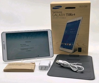 Samsung Galaxy Tab 4 White  8" 16GB Wi-Fi Model SM-T330NU - Image 1 of 4
