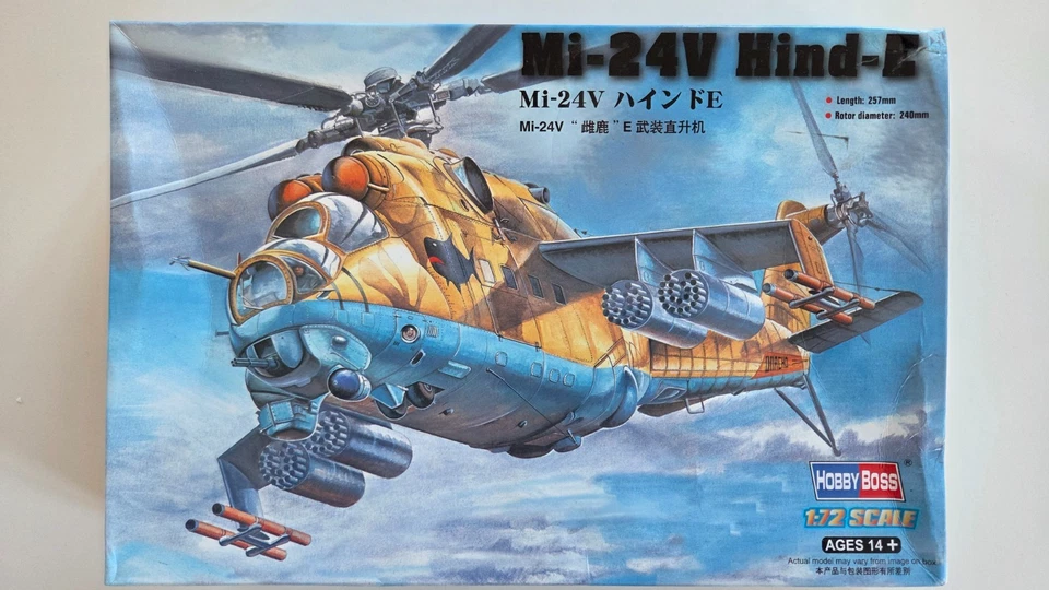 HOBBY BOSS: Mi-24V Hind-E 1/72 (87220) condizioni perfette - Immagine 1 di 4