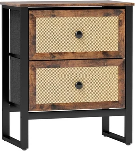 Bedside Cabinet Bedroom Table with Drawers Sideboard Storage Unit - Picture 1 of 9