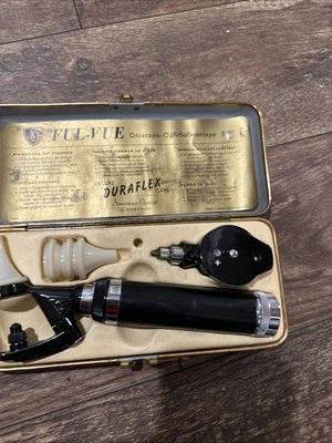 Otoscopio Full-Vue Estuche Duraflex de Lujo Óptico Americano. Vintage. Antiguo. Foto 1 de 4