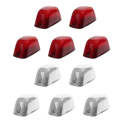 For 14-2023 Ram ProMaster 1500 2500 3500 Roof Marker Light Housings Clear+Red - Image 1 of 4