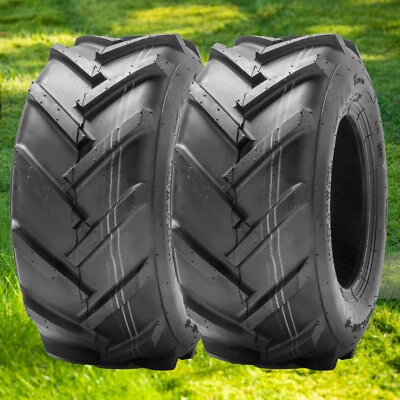 HALBERD Set 2 15X6.00-6 Lawn Mower Tires 4Ply Heavy Duty 15X6X6 Garden Tractor Lug Tires