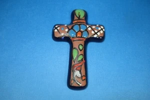 TONKREUZ - MEXIKANISCHE VOLKSKUNST - Handarbeit - Ton & Glasur - Bild 1 von 7