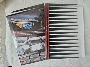 2 Pks 3D Charming Black False Eyelashes Eye Lash Sticker Headlight Decoration - Picture 1 of 3