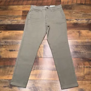 So Curvy Crop Jeans 9 29w Green High Rise Stretch New - Picture 1 of 13