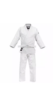 New Fuji Sports Mens Kids Womens Single Weave Judo Gi Kimono  - White - Image 1 of 4