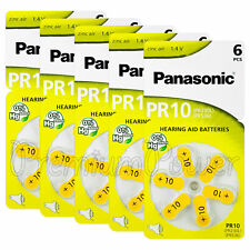 30 cells x Panasonic 10 Size Hearing Aid batteries PR10 PR230L PR536 Zinc air