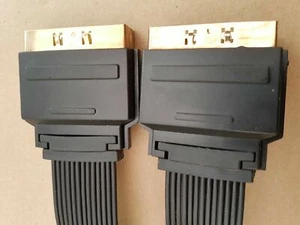 Scart Cable Lead Flat  Connector Plasma & LCD TV Sky Ultra slim High Quality 3m  - Picture 1 of 6