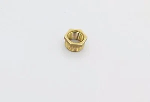 ADAPTADOR DE GRIFO DE COMBUSTIBLE GASOLINA BSA AJS ARIEL FRANCIS VILLIERS 1/4"" a 1/8 LATÓN REINO UNIDO - Imagen 1 de 3