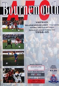 AFC Bournemouth v Shrewsbury Town 1994-95 - Division 2 - 2nd May 1995 - Picture 1 of 1