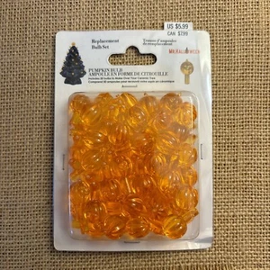Mr. Halloween Pumpkin Haunted Tree Replacement Bulbs *50 Orange For Ceramic Tree - Picture 1 of 2