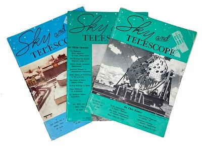 Sky and Telescope Magazine Astronomy Lot 3 Issues 1964 and 1966 - Image 1 of 4