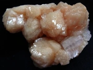 STUNNING STILBITE BOWS W/ APOPHYLLITE CUBES MINERALS SPECIMEN-B - Picture 1 of 2