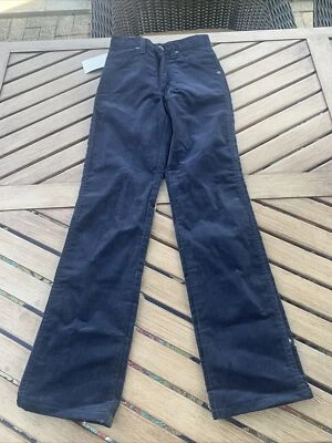 Vintage 70s Wrangler Corduroy Straight Leg Boys 11 Slim Navy Blue Deadstock - Imagem 1 de 4
