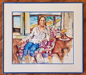 Marcia Freedman Rare Original Watercolor Painting Signed Framed & Matted HTF! - Picture 1 of 10
