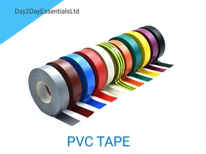 CINTA RETARDANTE DE LLAMA AISLANTE ELÉCTRICA DE PVC 20M Y 9 COLORES - Imagen 1 de 12