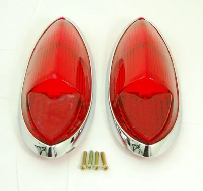 Lente de lanterna traseira cor vermelha lado esquerdo ou direito compatível com Volkswagen Ghia 1960-1969 - Imagem 1 de 3