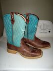 Twisted X Boots Youth 3 M Lite Cowboy Work Wide Square Toe Coral Leather