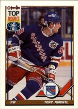 1992-93 O-Pee-Chee Rangers Hockey Card #255 Tony Amonte 91