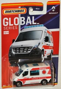 Matchbox 2021 Global Series #13 Renault Master Ambulance Russia MOC HCL57 - Picture 1 of 2