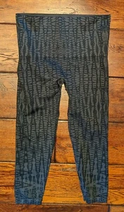 Leggings cropped senza cuciture SPANX Look At Me Now nero grigio modello geo indaco XL - Foto 1 di 6