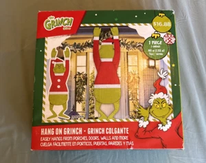 The Grinch Hang On Grinch 5 piedi alto interno esterno decorazione natalizia Dr. Seuss - Foto 1 di 3