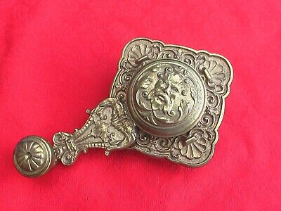 Lovely Original Decorative Victorian Brass Servants Bell Pull Lever • 49£