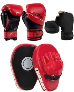 3-in-1 Boxing Gloves and Punching Mitts Set for Kids, Sports Boxing Gloves Bo... - Picture 1 of 7