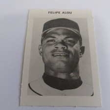 1969 Milton Bradley Felipe Alou baseball card Braves Giants Yankees Expos A's 