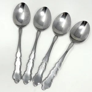 UNITED SILVER US17 Baker Hart & Stuart BST2 Dinner Place Spoons 7 3/8” Set Of 4 - Picture 1 of 9