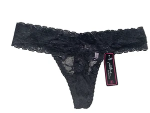 New Sz S Native Intimates Black Lace Thong Panty Panties Stripper Dancer NWT - Picture 1 of 3