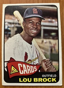 Cardenales de San Luis: 1965 Topps #540 Lou Brock (HOF) número alto - ¡EXCELENTE+! - Imagen 1 de 2