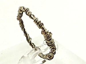 Sterling Silver 925 Ring Wire Wrap 1.16g Size R - Picture 1 of 5