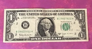 1963B JOE BARR DOLLAR BILL FOUR OF A KIND B 29827822 H - Picture 1 of 2