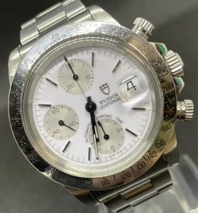 TUDOR BIG BLOCK 79180 Chrono Time esfera blanca automático para hombre_C0329-W001 - Imagen 1 de 14