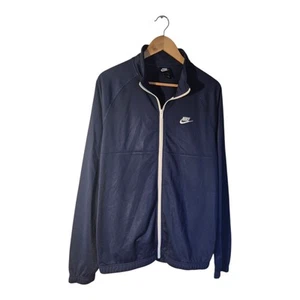 Nike Jacke Herren Größe L Blau Vintage 80er 90er Sport Retro Reißverschluss Track Y2K - Bild 1 von 3