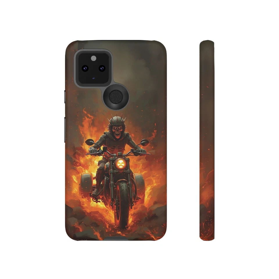Google Pixel Skeleton Biker Phone Case - Image 1 of 1