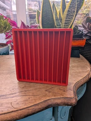IKEA Vintage Designer Richard Clack FRAGG CD Holder Display Stand Retro Red VGC - Image 1 of 4