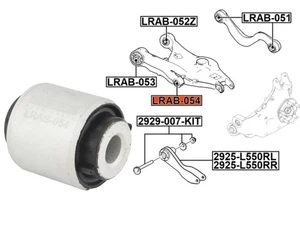 Rear Lower Control Arm Bush FEBEST LRAB-054 for Land Rover Discover Sport 2014- - Picture 1 of 7