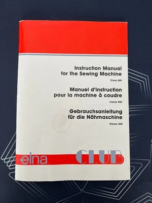 Elna Club Computer 500 Sewing Machine ORIGINAL INSTRUCTION BOOK/MANUAL - Image 1 of 2